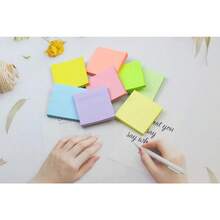 Sticky Notes  In, Pastel Colorful Super Sticking Power Memo Post Stickies Square Sticky Notes For Office, Home, School, Meeting