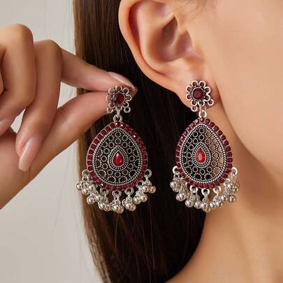 1 Pair Vintage Style Women Earrings, Casual Elegant Jewelry