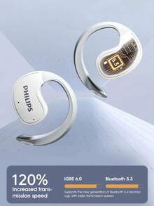 Philips True Wireless Earbuds, TAT2708, Open-Ear Clip Design, Premium Sound Quality, Fit for Sports, Noise Reduction - 黑色 - 查看 8