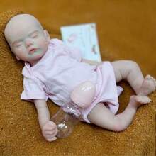 Bettie Doll head 1 and 4 1pc 18-Inch Washable Cute Full Body Silicone Realistic Doll, Handmade 3D Skin Painting, Newborn Baby Boy/Girl Birthday Christmas Gift (Accurate Anatomical Structure) - Reborn Doll - View 5