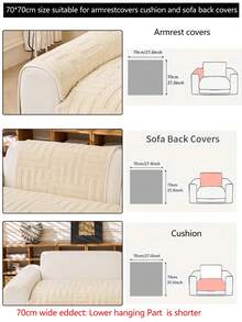 1 Stück Sofakissenbezug für alle Jahreszeiten, moderner minimalistischer rutschfester Sofasitzpolster, staubdicht und waschbar, weich und farbbeständig, tierfreundlicher Schutzbezug, anpassbar für Ecksofas, Schlafzimmer, Büro, Wohnzimmer