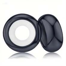 tiantianxue 1pc Silver-Plated Jewelry DIY Elegant High-Quality Minimalist Silicone Spacer Beads Series, Suitable For Women Bracelet/Anklet/Necklace DIY Jewelry Making, Valentine's Day Gift, Daily Fashion Accessory