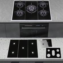 1~5孔燃气灶垫保护套防脏不粘垫可重复使用炉灶防刮保护垫厨房配件 - 彩色 - 查看 2