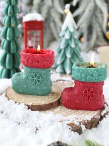 1 meia de Natal, velas perfumadas, presentes de Natal, velas de aniversário natalinas, lembrancinhas, fragrâncias criativas e românticas, adequadas para aniversários, formaturas, festas, Natal, festivais, Dia de Ação de Graças, os melhores presentes, decorações de Natal.