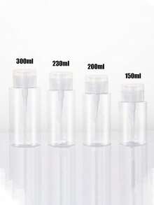 150ml/200ml/300ml Dispenser per unghie, Bottiglia trasparente a forma di cuore con pompa, Contenitore per liquido detergente per smalto, Ampia capacità per struccante, Riutilizzabile, Dispenser a pressione, Contenitore vuoto per acetone, Accessori da viaggio