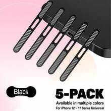 ZYONS 5个高品质金属扬声器防尘网罩，适用于 17 Pro Max/17 Air/16 Pro Max/16E/15 Plus/14/13/12系列 - 防尘网一体式防尘膜，网状设计防尘贴纸，听筒扬声器防尘粘性盖，带USB Type-C PD防尘塞 - 彩色 - 查看 9