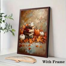 1PC Fall Autumn Maple Leaf Bird Pumpkin Chrysanthemum Posters Prints Canvas Painting Nordic Wall Art Pictures For Living Room Frameless Home Decor