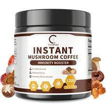 MULITTEA Instant Mushroom Coffee 120g (40 Servings) – With 10-In-1 Mushroom Blend (Lion's Mane, Chaga, Reishi), Supports Immunity, Jitter-Free Energy, Focus & Digestive Health For Adults - 120g - Xem 1