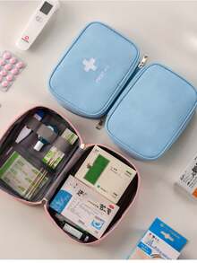 1/4pcs First Aid Bag, New Emergency Kit, Small Portable Home & Travel Medical Bag, Outdoor Medical Pack, Anti-Epidemic Medicine Storage Bag