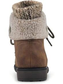 Women's Hiking Style Boot - Duena - Tobacco/Fabric/Fleece - View 5