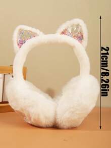 1Pc Kids Winter Earmuffs Warm Ear Muff Girls Boy Cute Furry Ear Warmers Foldable Ear Covers For Cold Weather