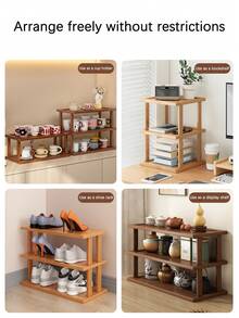 1-Piece Bamboo Multi-Tier Cup And Glassware Holder - Easy Assembly, Triangular Design Ideal For Kitchen And Dining Storage, Holds Mugs And Water Glasses - Natural Bamboo Finish, Space-Saving Home Decor And Countertop Organizer, Bamboo Kitchenware - Brown - View 9