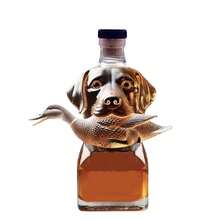 1pc Creative Dog Biting Duck Shaped Outdoor Portable Wine Bottle, Small Dog Wine Decanter, Home Glass Decoration, Christmas/Friend Gift, Suitable For Bar And Home Gathering - Unique Gift Idea, Travel Beverage Container, Elegant Art Wine Accessory