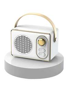 Altavoz Bluetooth portátil y inalámbrico vintage, compatible con reproducción USB/tarjeta TF, altavoz pequeño y creativo de alta calidad, opción de regalo ideal