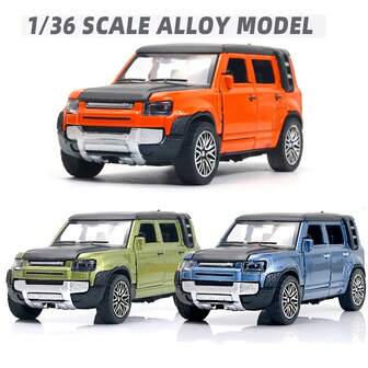 [Opening Doors] Alloy Sports Car Model Collectible,Blue & Black Metallic Finish,Detailed Off-Road Vehicle Set, Ideal For Displa,Thanksgiving&Christmas Gifts