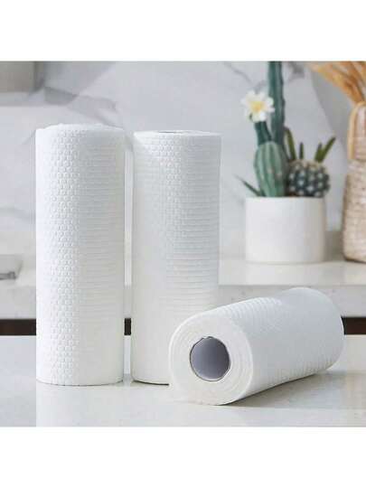 1pc Slouchy Person's Kitchen Disposable, Washable, Dry-Wet Dual-Purpose, Thickened Oil-Removing Cleaning Paper Towel, Non-Stick Dishwashing Cloth, Washable, Dry-Wet Dual-Purpose, Thickened Oil-Removing Cleaning Paper Towel, Non-Woven Fabric Dishwashing Cloth, Household Dishwashing Cloth, Household, Cleaning, Multi-Functional Thickened Dishwashing Cloth, Home Cleaning, Kitchen Cleaning, Party Cleaning, Christmas And New Year Cleaning Supplies