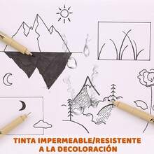 12 Piezas Bolígrafos de Dibujo Negros, Bolígrafos de Tinta, Estilógrafo con Punta Fina de 0.23-3 MM, para Caligrafía, Dibujar, Escribir, Diseñar, Cómic - 12 - Ver 4