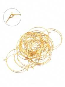 20 قطعة من أقراط الحلقة من الفولاذ المقاوم للصدأ، أقراط دائرية كبيرة لصنع المجوهرات DIY واكسسوارات