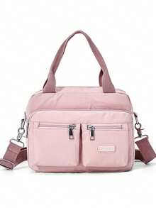 Women's Handbag, Multi-Pocket Zipper Backpack, Waterproof Nylon Shoulder Bag, Coin Purse