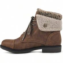 Women's Hiking Style Boot - Duena - Tobacco/Fabric/Fleece - View 3