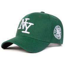 1Piece Men Letter NY Side NEW YORK Embroidered Baseball Cap Outdoor Adjustable Sunscreen Leisure Hat Spring Autumn Travel Tourism Beach Vacation - 彩色 - 查看 13