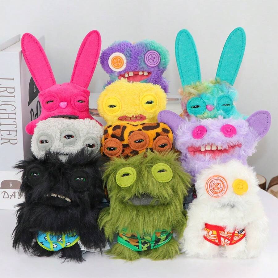 FUGGLER 12cm Muñeco de peluche Fuggler Monstruo Feo Original Serie 4