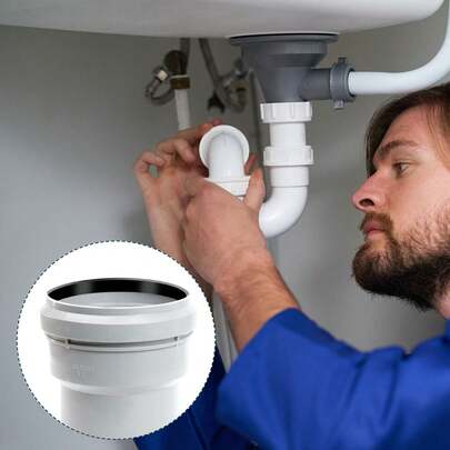 10pcs Sink Drain Gasket, Bathroom Sink Conical Sealing Ring Washer For 1 1/2 Inch Drain Pipe Siphon Odor Trap, 38mm 43mm