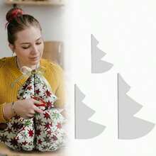 1/3 szt. Przezroczysty akrylowy szablon do szycia choinki - wzór na robótki ręczne do dekoracji świątecznych, 8/12/15 cali, świąteczny rękodzieło i prezent, idealny dla rodziny, przyjaciół, kochanków, szablon do szycia na Boże Narodzenie, idealny na Boże Narodzenie