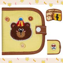 可爱卡通熊钱包，带可拆卸零钱包、卡槽和双钞位，实用百搭，大容量硬币收纳空间，多层设计 - 彩色 - 查看 2