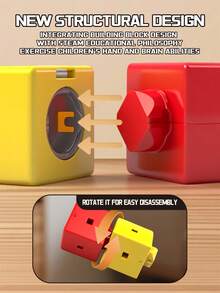 KlickRail Electric Train Set, Block Splicing Tracks, Matching Electric Circulation Train, 32/48 Pieces Block Car Tracks For Kids, 3-5 Year Olds, Construction Toy Train Tracks, Gravity Resistant, 3D Embedded Layout & Motor Vehicle, STEM Learning Gifts, Suitable For Halloween, Christmas, Thanksgiving Gifting