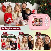 Kids' Printing Toy Camera, Can Take Photos/Record Videos And Instantly Print Images - Multifunctional Photo & Video Printer With 5 Rolls Of High-Resolution Paper, 48MP Dual Lens Cameras In A Gift Box For Kids Birthday, Kids Photo Printing, Children Video Recording, Playful Tech Aesthetic, Children Electronics, Quality Print Output, Young, Parents Of