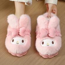 Dép bông hợp tác Sanrio 2025 | Giày đi trong nhà mũi tròn, chống trượt và ấm áp cho mùa thu/đông | Hello Kitty, My Melody, Kuromi | Phong cách thịnh hành, Dép Hello Kitty, Dép đi trong nhà nữ, Dép mùa đông nữ, Dép nữ - Giai điệu - Xem 12