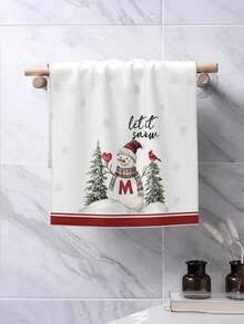 2/4 szt. świątecznych ściereczek kuchennych, w kolorze czerwonym z motywem płatków śniegu i choinki, ze Świętym Mikołajem, choinką, bałwanem, Świętym Mikołajem i płatkami śniegu, miękkie poliestrowe ściereczki do gotowania, pieczenia i sprzątania kuchni i łazienki. Specjalne ściereczki. - Wielokolorowe - Zobacz 7