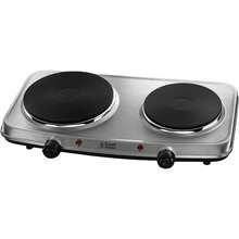 Placa de acero inoxidable de 2 quemadores  Russell Hobbs 1500W y 750W con controles de calor variables y patas antideslizantes - cocina - Ver 2