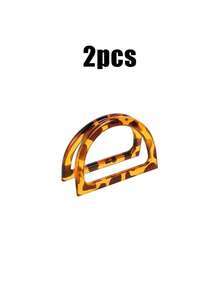 8/2pcs Bag Handle Replacement Parts, D-Shape Wallet Handle Replacement Parts, 4-Color Decorative Bag Handle For DIY Handbag, Wallet Making, Suitable For Beach Bag, Crochet Straw Bag - Multicolor - View 14