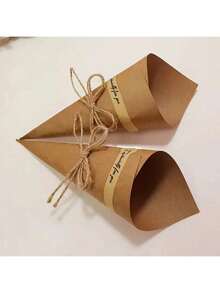 25 /50 /100pcs, Halloween Wrapping Paper, Flower Wrapping Paper, Kraft Paper Bouquet Card Paper, Festive Gift DIY Packaging Supplies, Multi-Purpose Gift Wrapping Paper - Brown - View 5