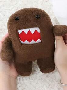 21厘米/8.26英寸 Kawaii Domo Kun 毛绒玩具柔软棕色填充动物玩具，俏皮设计，适合收藏家、动物玩具装饰、儿童生日派对、家居女孩房间装饰、游戏收藏家的创意礼物 - 棕色 - 查看 2