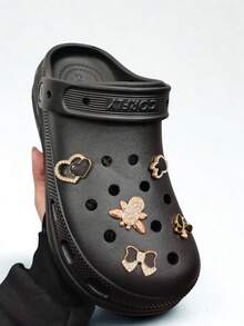 Chinelo Estilo Babuche Plataforma Alta Pingentes Leve 100% EVA Solado Antiderrapante Feminino