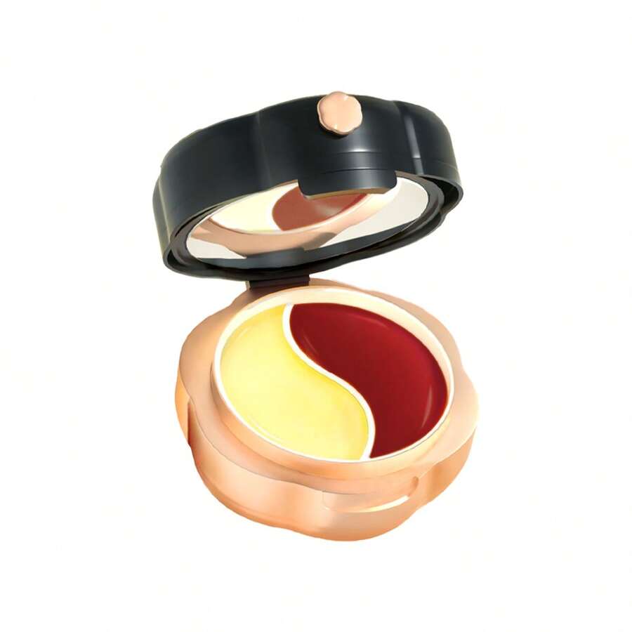 HINSOCHA Máscara Labial de Día y Noche: Dos Colores (Cereza Roja y Zanahoria) para Cuidado Intensivo - 1 Máscara Labial Cereza Roja - Ver 1