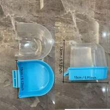 随机颜色鹦鹉洗澡盒，鸟浴盆，鹦鹉玩具，仓鼠玩具，仓鼠用品，鸟玩具，鸟用品，超强吸水速干优质超细纤维毛巾，宠物美容用品，浴袍，适用于玄凤鹦鹉，折衷鹦鹉，凤头鹦鹉，提姆纳非洲灰鹦鹉