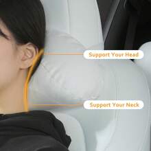 Soft Car Headrest For Model 3 Y S X Highland Juniper Accessories Complies With The Original OEM Factory Standards No Pressure No Odor Easy To Clean Pain Relief Car Neck Pillow 1pc White,19066074 - trắng - Xem 2