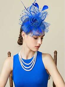 1 Pc Fascinators Hat For Women Tea Party Headband Kentucky Derby Wedding Flower Mesh Hair Clip Mini Hats Tiny Hats Mini Top Hat Mini Cap, School Stuff, Gifts, Classy, Festival Outfits, Rave Accessories, Hair Accessories, Gala Night