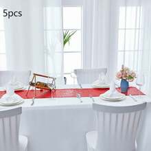 1/5pcs 12 X 108 Inch Silver Glitter Table Runner, Suitable For Wedding, Birthday Party, Holiday, Bridal Shower, Christmas, Daily Use, Outdoor - Multicolor - View 15
