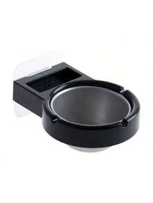 1pc Wall-Mounted Bathroom Ashtray, Punch-Free Multifunctional Split Ashtray