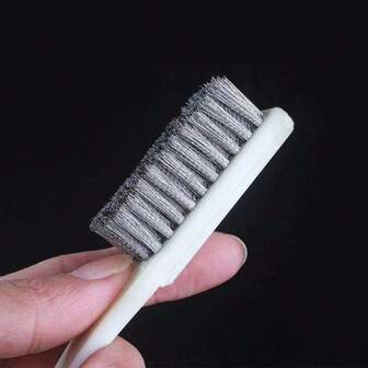 5 件不锈钢丝刷，钢丝小牙刷，用于家庭清洁、工业除锈、抛光和研磨，适用于清洁抽油烟机、炉灶、刷子和文化用品