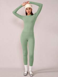 NcmRyu 1 Set Women's Fashion Running, Cycling, Dance, Pilates, Fitness Exercise Outfit, Christmas Outfit