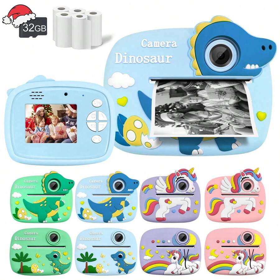 新款1080P高清儿童打印相机，可搭配多种款式打印相机，可DIY，适合各种节日礼物