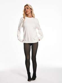 1 Pair Of Women's Fleece Lined Thermal Sheer Tights - Extra Thick To Keep Cold, Nude Semi-Sheer Black Tights, Perfect For Fall And Winter, Hand Wash Only, Elegant Special Collection, Winter Tights, Cold Weather Clothing, Seamless Design, Fashion Tights, Comfort Fit, Durable Fabric, Suitable 0~15℃