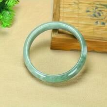 Dark Green Natural Stone Polished Bead Bracelet, Simple Style Takes Into Account Daily Wear And Formal Settings. Natural Gemstones Create Durable Texture, Birthday Anniversary And New Year Gifts, Elegant Jewelry For All Seasons - 內徑 56-58 毫米 / 2.20-2 英寸 - 查看 5