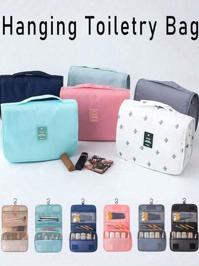 1 pieza Bolsa de aseo de viaje, Bolsa de aseo colgante portátil, Bolsa de almacenamiento de cosméticos, Bolsa de almacenamiento de aseo de gran capacidad, Bolsa de cosméticos de viaje, Accesorios de almacenamiento de viaje, Contenedor de artículos de aseo, Artículos esenciales de viaje, Adecuado para cosméticos, artículos de aseo, productos de cuidado de la piel, productos de cuidado personal diario, etc., Regalos interesantes, Regalos de vacaciones. Bolsa de viaje para bolsa de maquillaje escolar Artículos esenciales de crucero Bolsa de aseo para mujeres Bolsa de lavado impermeable para viaje para baño para hombres para mujeres